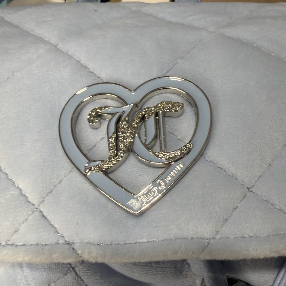 JUICY COUTURE 2IN1 Backpack NWT Baby Backpack With Coin Purse/Blue - Picture 8 of 11